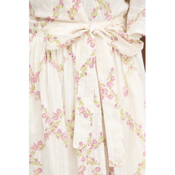 TWINSET рокля със застъпен дизайн памучна (261TT2610)