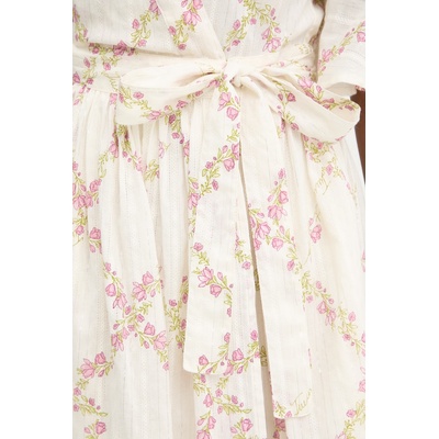 TWINSET рокля със застъпен дизайн памучна (261TT2610)