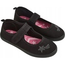 George dievčenské balerínkové tenisky so suchým zipsom čierne