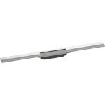 Hansgrohe RainDrain Flex - Линеен сифон с неръждаема решетка 800, за двустранен монтаж, с възможност за скъсяване, четкана неръждаема стомана 56044800 (56044800)