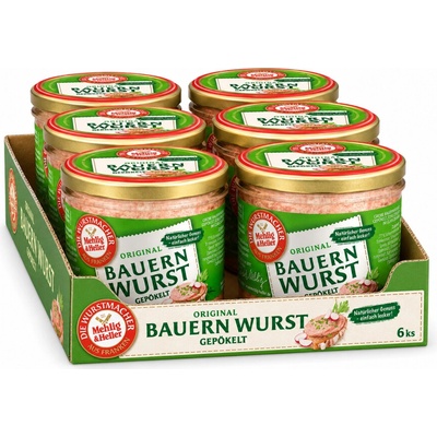 Mehlig & Heller selská vepřová klobása ve skle 6x250 g
