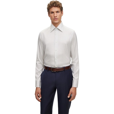 HUGO BOSS Риза Boss Men's Long Sleeve Plain Shirt - Blue