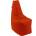 Pufrelax Пуф стол Sunlounger, водоустойчив, Оранжев неон (PUF-G-S-TEX-NEOR)