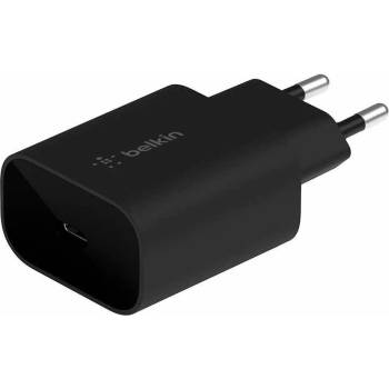 Belkin Boost Charge Wall Charger 25W USB-C - захранване за ел. мрежа с USB-C порт и технология за бързо зареждане (черен)