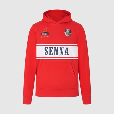 mikina Legend Ayrton Senna červená s kapucí – Zboží Dáma