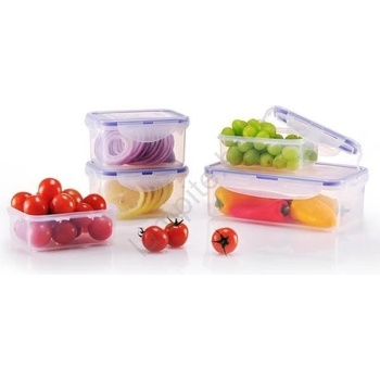 UTC КОМПЛЕКТ 5x Кутия за храна LOCK синя/прозрачна (UT0071)