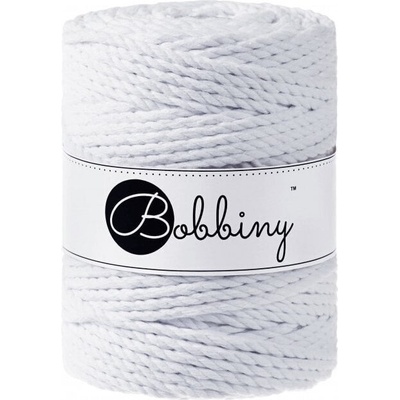 Bobbiny 3PLY Macrame Rope 5 mm 100 m White Špagát