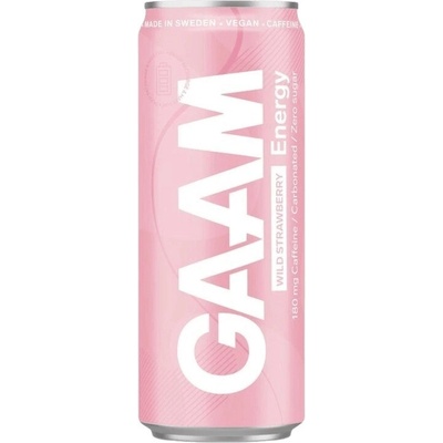 Gaam Energetický Nápoj Divoká jahoda 330 ml