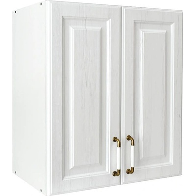 Matis Кухненски шкаф горен с две врати rustic v60 бял