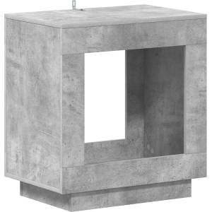 vidaXL Странична маса Бетонно сиво 60 x 40 x 65 см Инженерна дървесина (899898)