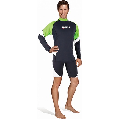 Mares RASH GUARD LOOSE FIT, dlhý rukáv - pánske zelená