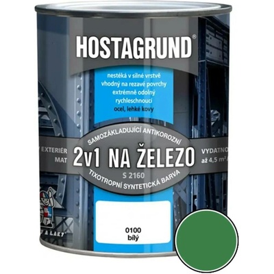 Barvy a laky Hostivař 2v1 S2160 0,6l zelený 0530