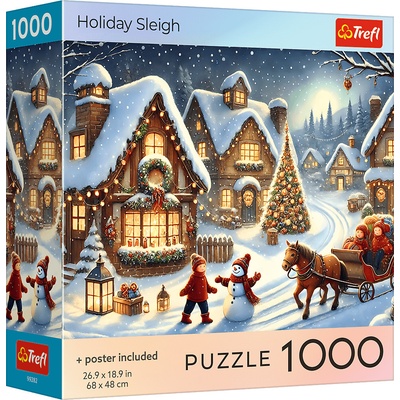 Trefl 1000 USA Collection Sváteční saně