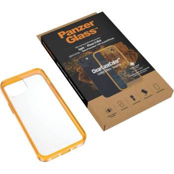 Panzer Гръб PanzerGlass за IPhone 13 mini, ClearCase - Оранжева рамка (5711724003288)