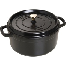 Staub Cocotte hrnec kulatý 26 cm 5,2 l černý