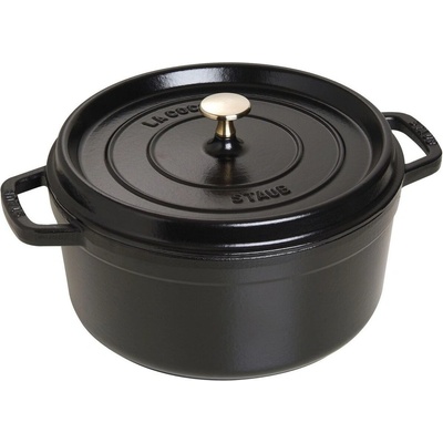 Staub Cocotte hrnec kulatý 26 cm 5,2 l černý