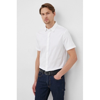 Armani Exchange pánska košeľa slim s klasickým golierom biela