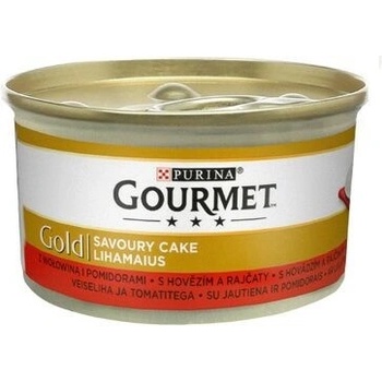 Gourmet Gold Savoury Cake KK S hovězím & rajčaty 85 g