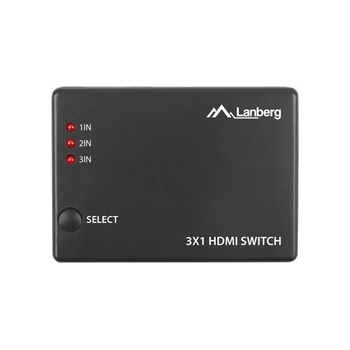 Lanberg Адаптер, Lanberg Video Switch 3x HDMI + Micro USB port + Remote Controller, black (SWV-HDMI-0003)