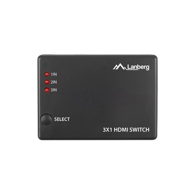 Lanberg Адаптер, Lanberg Video Switch 3x HDMI + Micro USB port + Remote Controller, black (SWV-HDMI-0003)