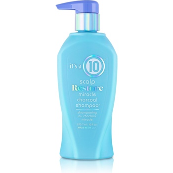 It’s a 10 Its a 10 Scalp Restore Miracle въглен шампоан за коса премахване на излишната мазнина и остатъчните натрупвания от продукта 2957 ml