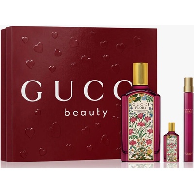 Gucci Flora Gorgeous Gardenia Intense EDP 100 ml +EDP 5 ml + EDP 10 ml darčeková sada