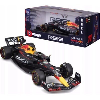 Bburago Formula F1 Oracle Red Bull Racing RB19 2023 č.1 Max Verstappen s řidičem 1:18