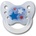 Dentistar Бебешка залъгалка с халка Dentistar - Звездички, размер 2 (22191)