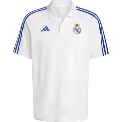 adidas Polo REAL MADRID DNA bílé