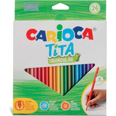 Carioca Tita trojhranné pružné 24ks 474935