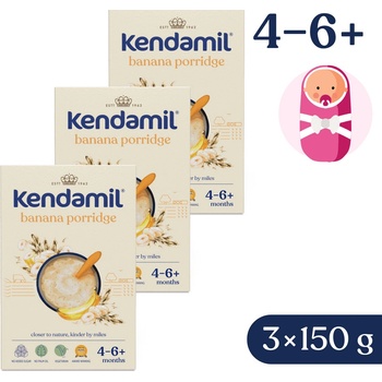 Kendamil Mliečna s banánom 3 x 150 g