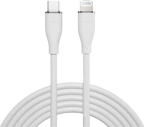 Solight SSC1902-S USB-C/Lightning, 2m, bílý