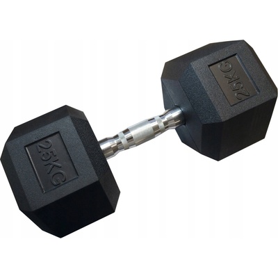 Kubisport Pogumovaná činka 1 x 25 kg 1 ks