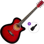 Pasadena PGC-10 Basic SET Red Burst Джъмбо китара