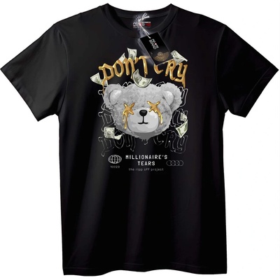 NOONEBRAND Тениска Сълзите на Милионер с Мече - 2XL, White