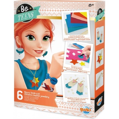 Buki France Творчески комплект Buki France - Направи си сам бижута от изкуствена кожа (BKBE111)