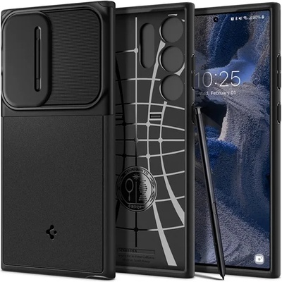 Spigen Samsung S23 Ultra SPIGEN OPTIK ARMOR силиконов протектор за телефон, защита на камерата, черен ACS05639 (ACS05639)