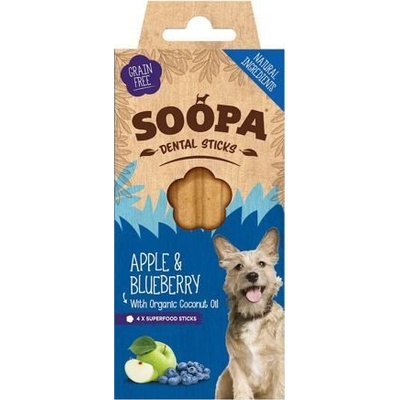 Soopa Pets Dentální tyčinky Soopa s jablkem a borůvkou 100 g