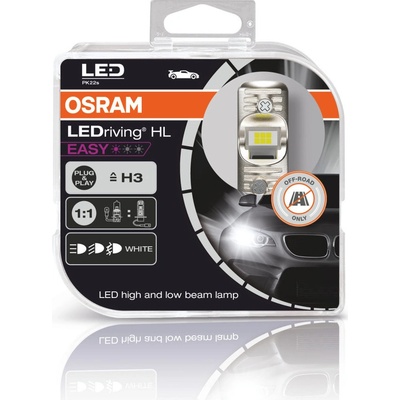 Osram LEDriving HL EASY H3 PK22s 12V 8W Biele 2 ks