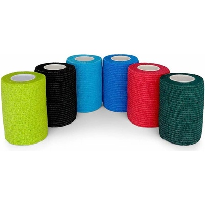 Medicalfox autoadhezivní bandáž černá 7,5 cm x 4,5 m