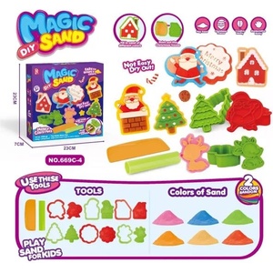 Man Yuk Toys Коледен творчески комплект със сапунено тесто - 16 части (669c-4)