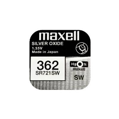 Бутонна батерия сребърна maxell sr721 sw ag11/362/ 1.55v (ml-bs-sr721-sw)