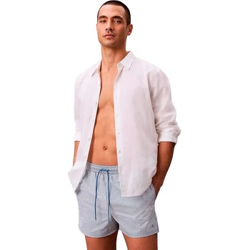 Calvin Klein Бански гащета Calvin klein Seersucker swimming shorts - Blue (Liberty Blue / White)