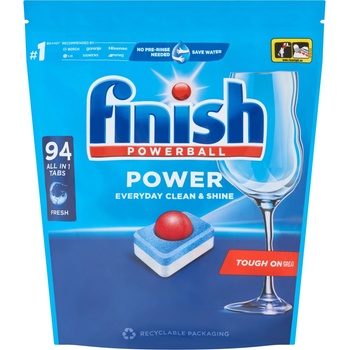Finish Таблетки за съдомиялна машина Finish Powerball Power All in 1 94бр (3282090)