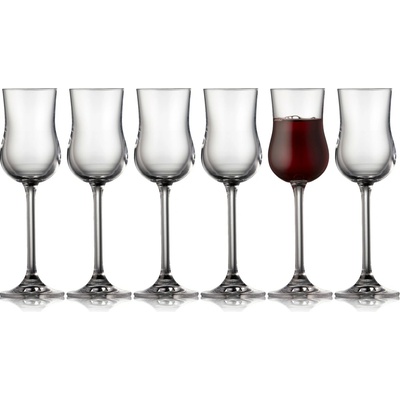 Lyngby Glas Sklenice na likéry JUVEL portské grappu 6 x 90 ml