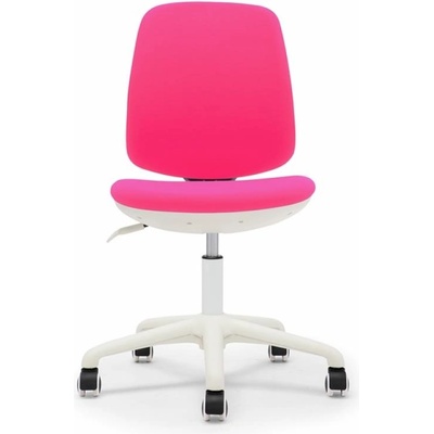 RFG Детски стол RFG Lucky White, полиуретанова пяна и дамаска, до 120 kg, розова седалка, розова облегалка