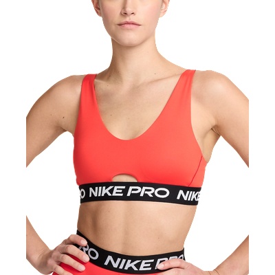 Nike Сутиен Nike W NP INDY PLUNGE BRA SW Червен Velikost L