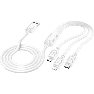 Hoco X76 USB 3v1 Apple Lightning / Micro USB / USB-C, 2A, 1m