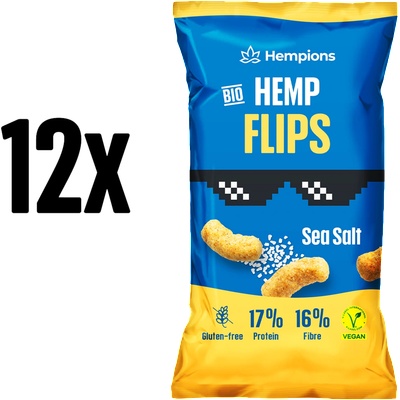 Био конопени снакс флипс с морска сол - 12 x 70 g