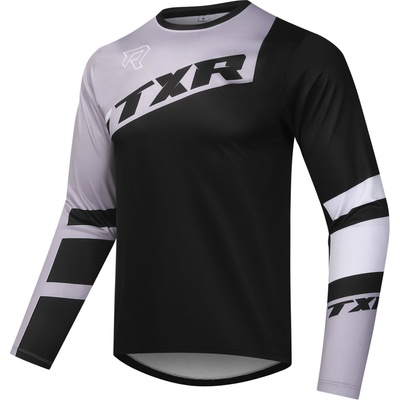 Motokrosový dres TXR Vortex čierna/sivá